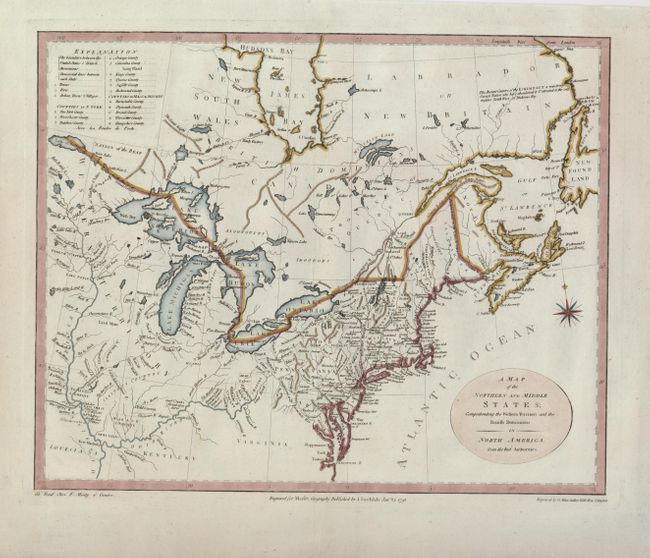 A Map of the Northern and Middle States; Comprehending the Western Territory and the British Dominions in North America from the Best Authorities