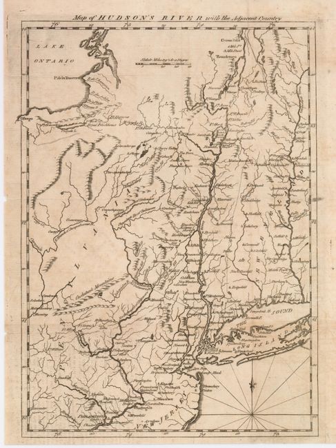 Map of the Hudson's River with the Adjacent Country