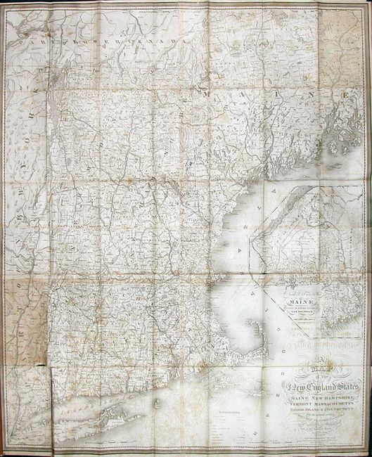 A Map of the New England States, Maine, New Hampshire, Vermont, Massachusetts, Rhode Island & Connecticut with the Adjacent Parts of New York & Lower Canada