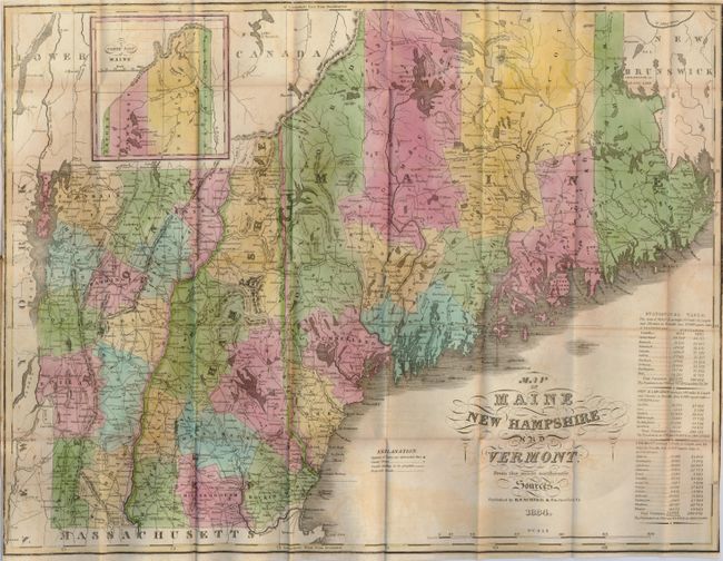 Map of Maine, New Hampshire and Vermont, from the Most Authentic Sources