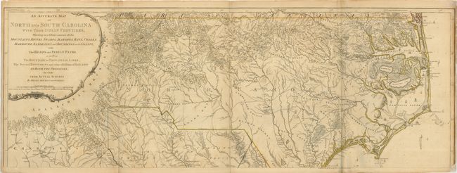 An Accurate Map of North and South Carolina with their Indian Frontiers by Henry Mouzon and Others