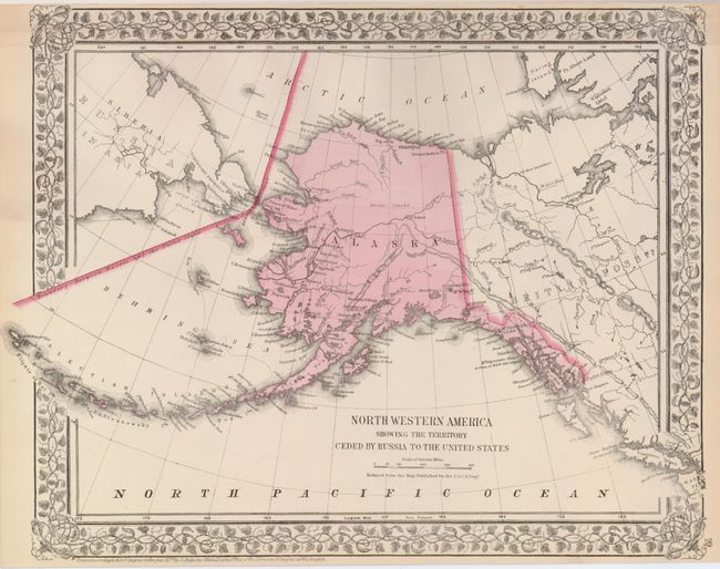 North Western America Showing the Territory Ceded by Russia to the United States