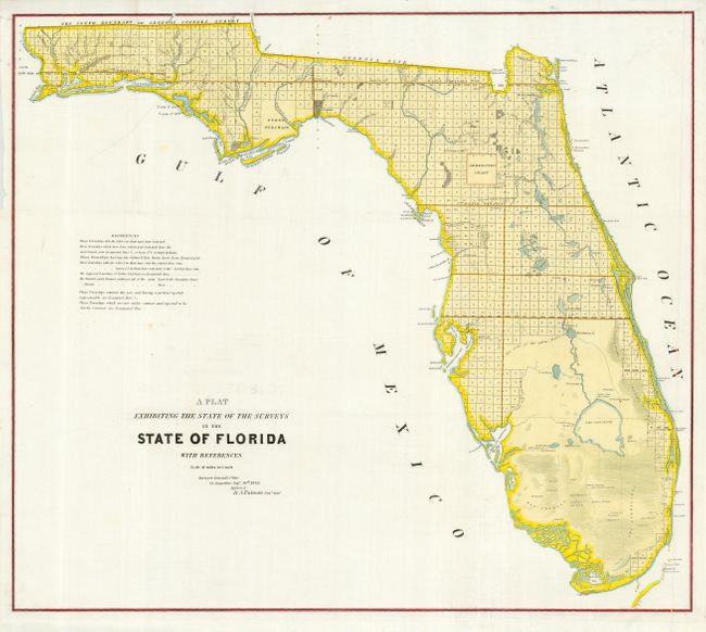 A Plat Exhibiting the State of the Surveys in the State of Florida