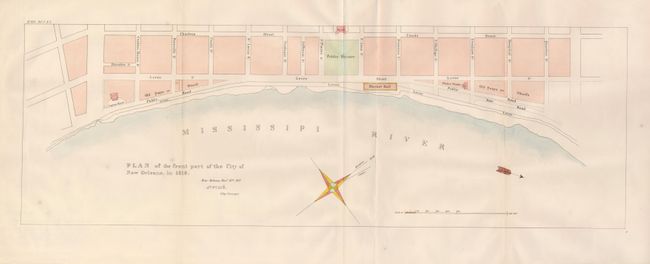 Plan of the Front Part of the City of New Orleans, in 1818.