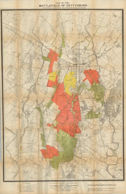 Map of the Battlefield of Gettysburg