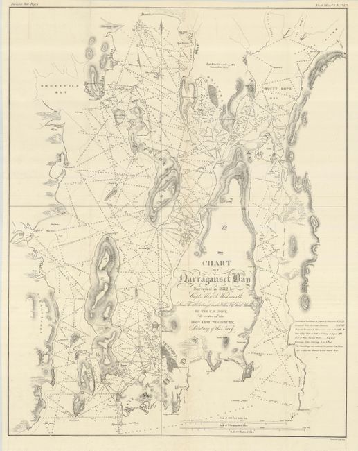 Chart of Narraganset Bay Surveyed in 1832 by Capt. Alex S. Wadsworth
