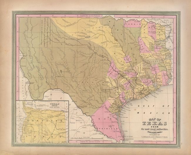 Map of Texas from the Most Recent Authorities