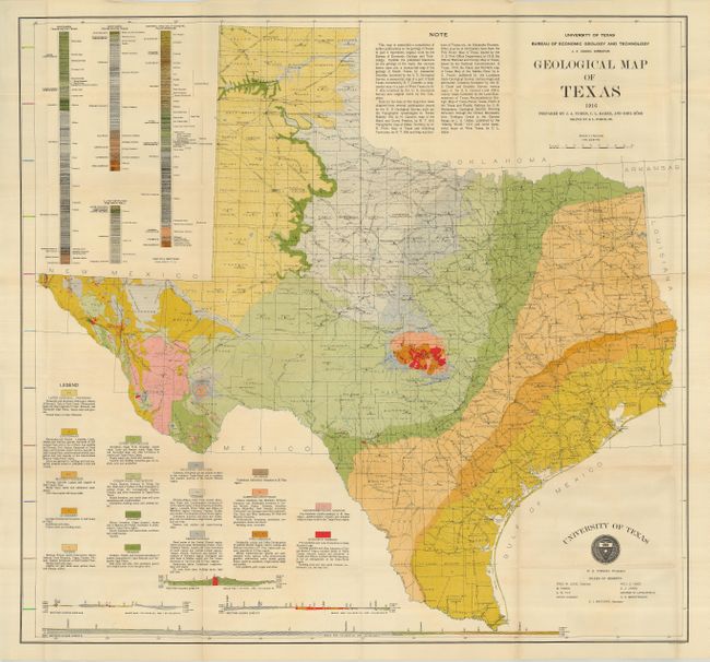 Geological Map of Texas