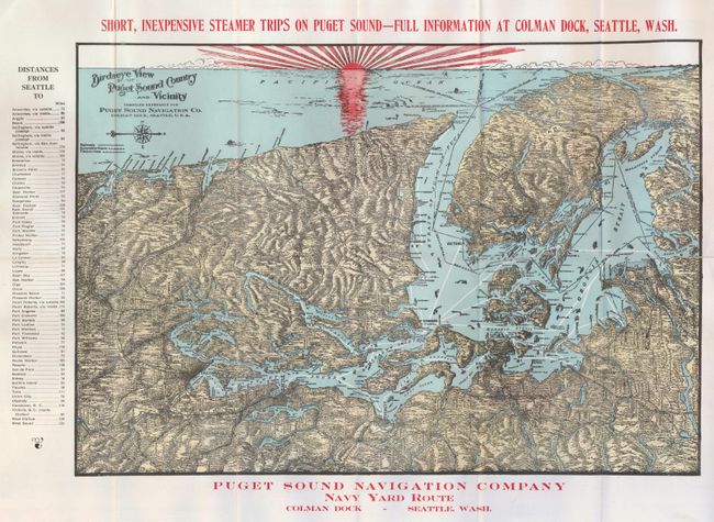 Birdseye View of Puget Sound Country and Vicinity Compiled Expressly for Puget Sound Navigation Company
