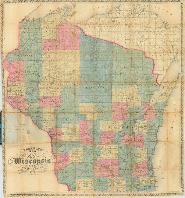 Chapman's New Sectional Map of Wisconsin