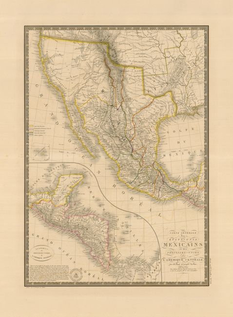 Carte Generale des Etats-Unis Mexicains et des Provinces-Unies de l'Amerique Centrale
