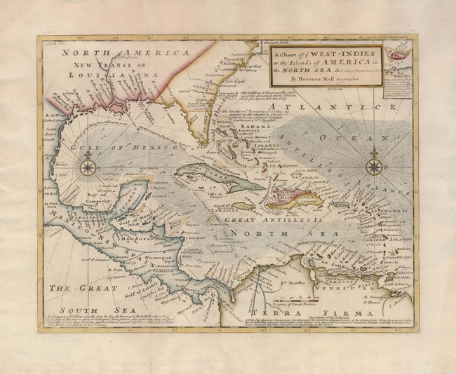 A Chart of ye West-Indies or the Islands of America in the North Sea &c. Being ye Present Seat of War