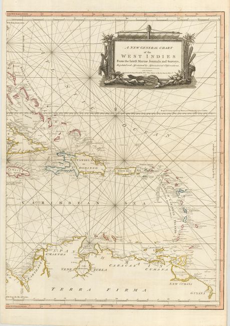 A New General Chart of the West Indies from the Latest Marine Journals and Surveys