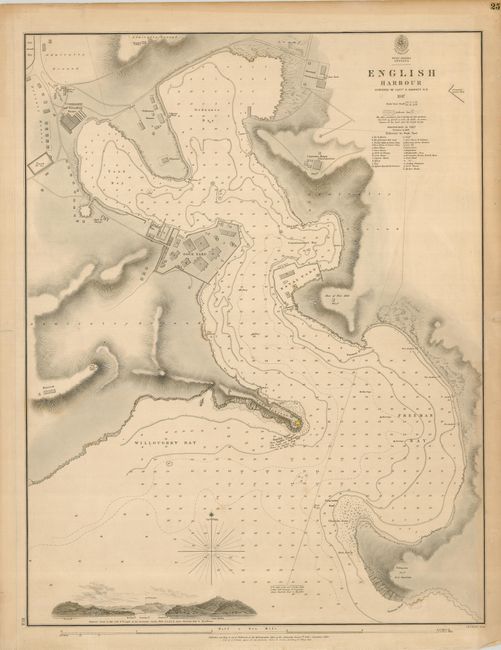 West Indies.  Antigua: English Harbour Surveyed by Capt. E. Barnett R. N.
