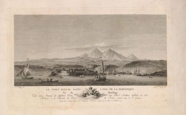 Le Fort Royal dans l'Isle de la Martinique.  Vu du Mouillage