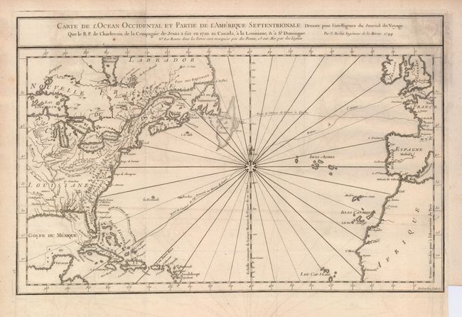 Carte de l'Ocean Occidental et Partie de l'Amerique Septentrionale