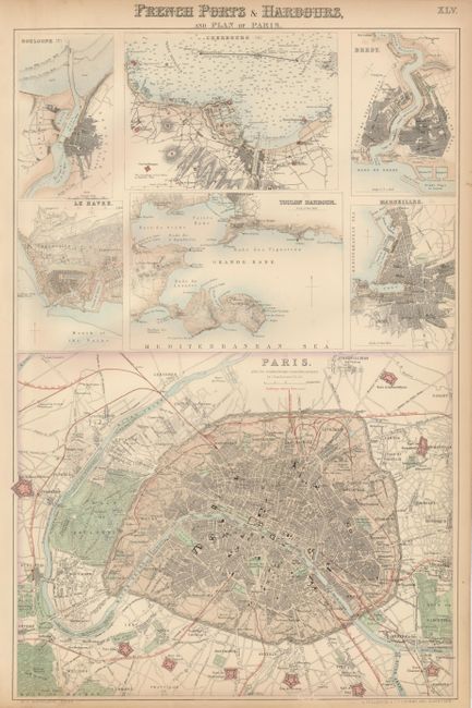 French Ports & Harbours, and Plan of Paris