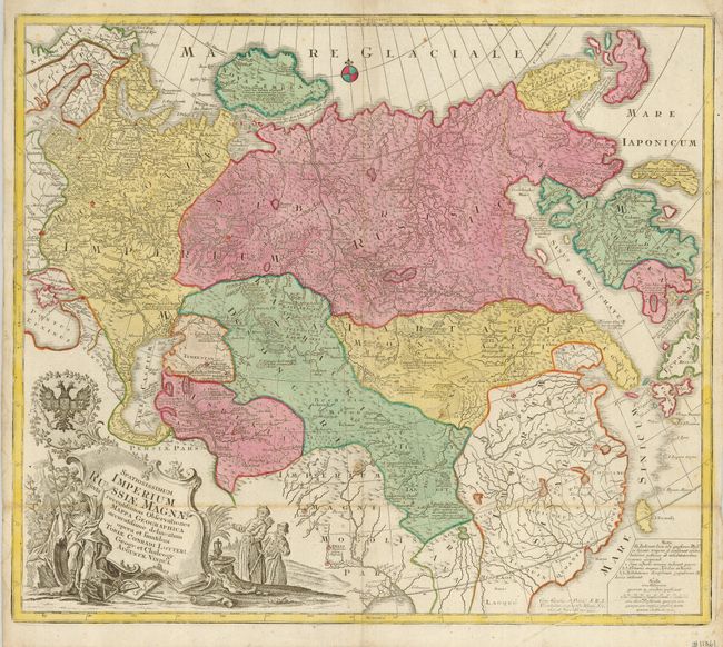 Spatiosissimum Imperium Russiae Magnae juxta Recentissimas Observationes Mappa Geographica