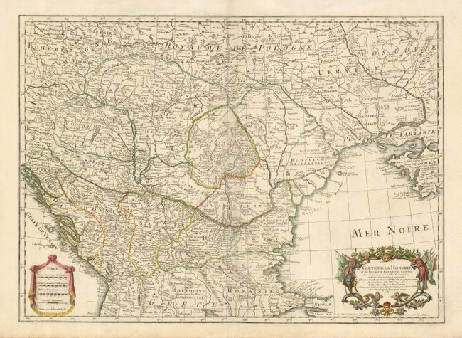 Carte de la Hongrie et des Pays qui en Dependoient Autrefois