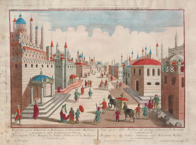 Vue Aupres de la Mosquee du Sultan Soliman et de Mahomet a Constantinople