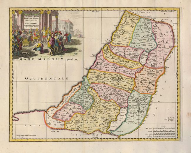 Geographiae Sacrae ex V. & N. Test. Defumtae Tabula Secunda in qua Terra Promissa