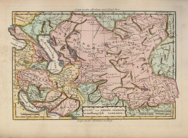 Kaart van Persie, Georgie en Onafhangelyk Tartarye