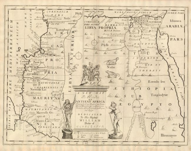 A New Map of The North Part of Antient Africa Showing the Chiefe People, Cities, Towns, Rivers, Mountains, &c. 