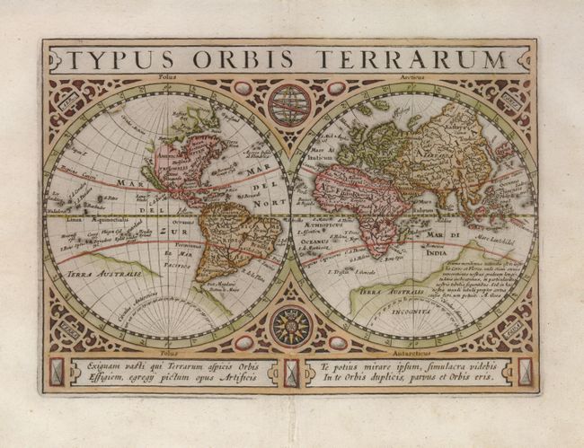 Typus Orbis Terrarum [with] Americae Descriptio [and] Africae Descriptio [and] Asia [and] Europae Nova Tabula