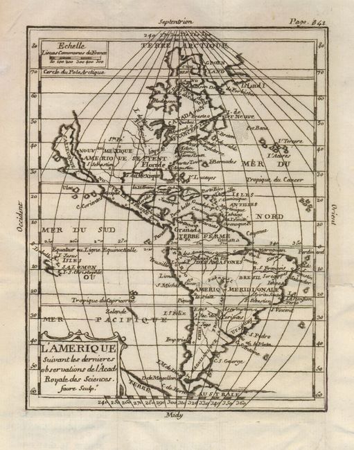 L'Amerique suivant les dernieres observations de l'Acad Royale des Sciences