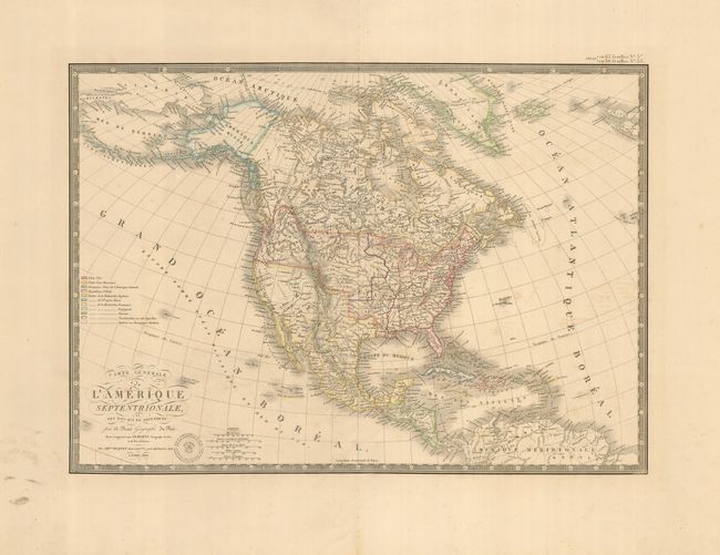 Carte Generale de l'Amerique Septentrionale, et des Isles qui es Dependent.