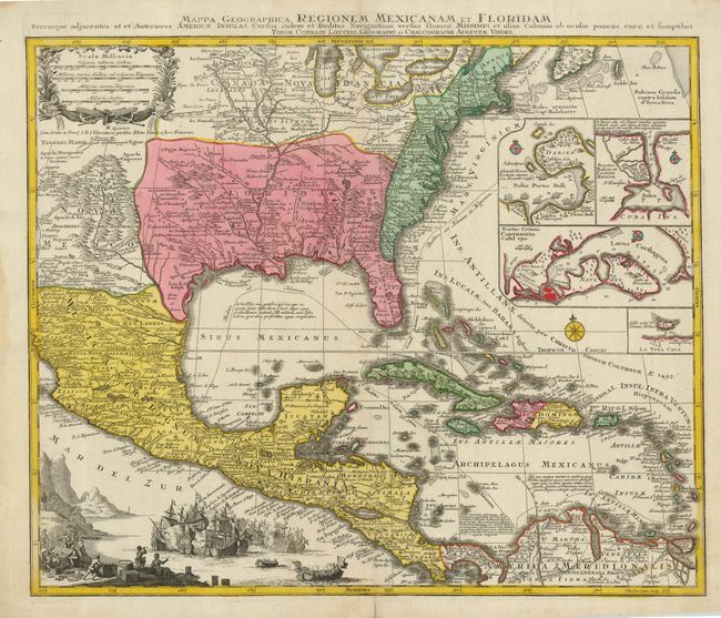 Mappa Geographica Regionem Mexicanam et Floridam