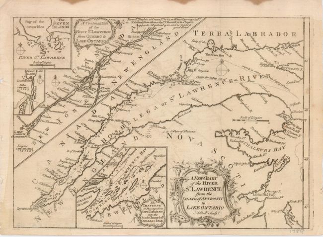 A New Chart of the River St. Lawrence from the Island of Anticosti to Lake Ontario