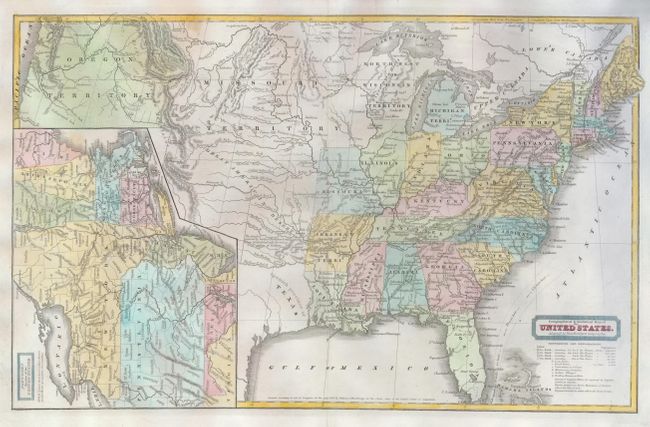 Geographical & Statistical Map of the United States.  Adapted to Woodbridge's Geography