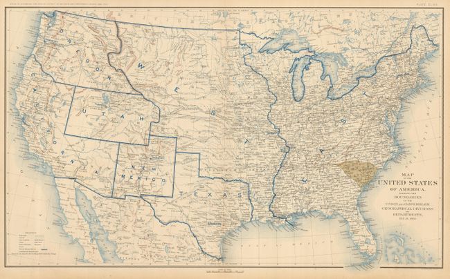 Map of the United States of America Showing the Boundaries of the Union and Confederate  Geographical Divisions and Departments [Set of 10 maps]