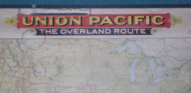 Union Pacific Overland Route Map Old World Auctions - Auction 124 - Lot 132 - A Correct Map Of The United  States Showing The Union Pacific Railroad. The Overland Route And  Connections