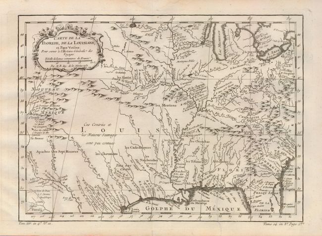 Carte de la Floride, de la Louisiane, et Pays Voisins