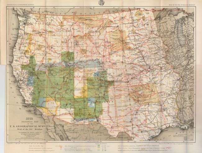 Old World Auctions - Auction 124 - Lot 178 - Progress Map of the U. S ...