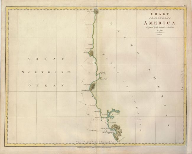 Chart of the North West Coast of America Explored by the Boussole & Astrolabe in 1786