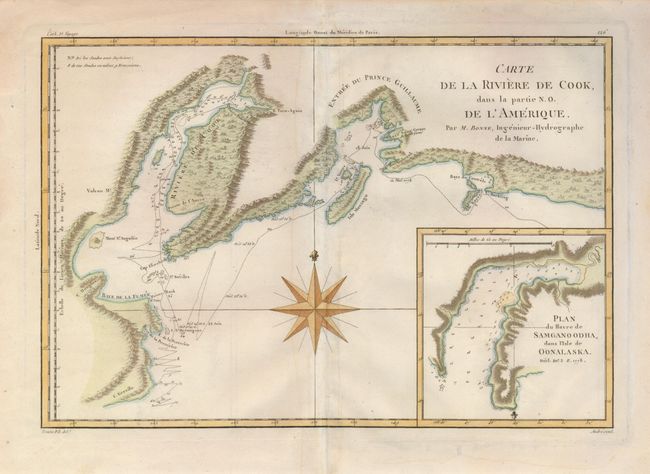 Carte de la Riviere de Cook, dans la partie N.O. de l'Amerique
