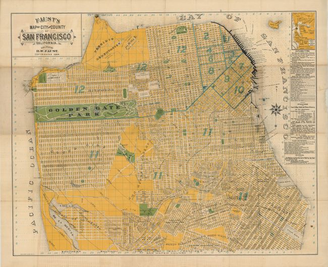 Faust's Map of the City and County of San Francisco, California