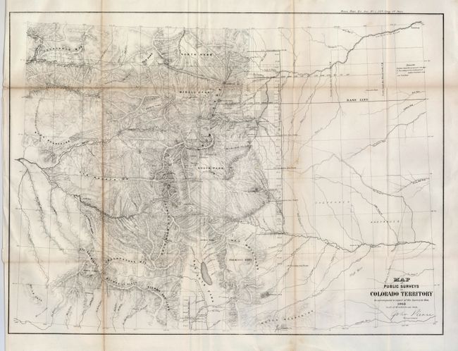 Map of Public Surveys in Colorado Territory to Accompany a Report of the Surveyor Gen.