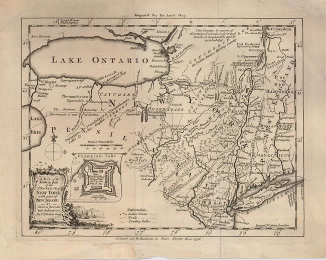 A Map of the Eastern Part of the Province of New York with Part of New Jersey, &c. Drawn from the best Authorities