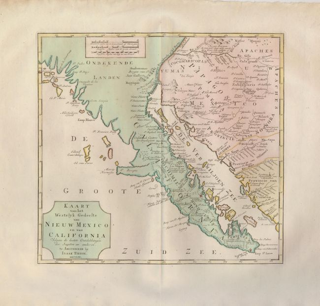 Kaart van het Westelyk Gedeelte van Nieuw Mexico en van California