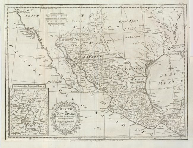 Mexico or New Spain in which the Motions of Cortes may be traced