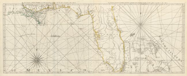 The Coast of West Florida and Louisiana [in set with] The Peninsula and Gulf of Florida or Channel of Bahama with the Bahama Islands