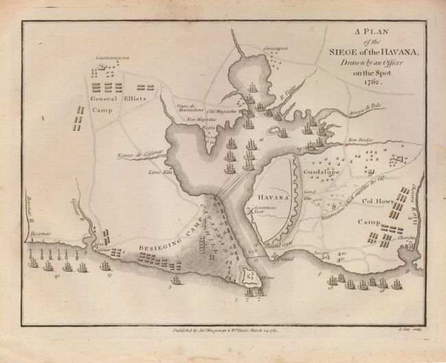 A Plan of the Siege of Havana, Drawn by an Officer on the Spot 1762