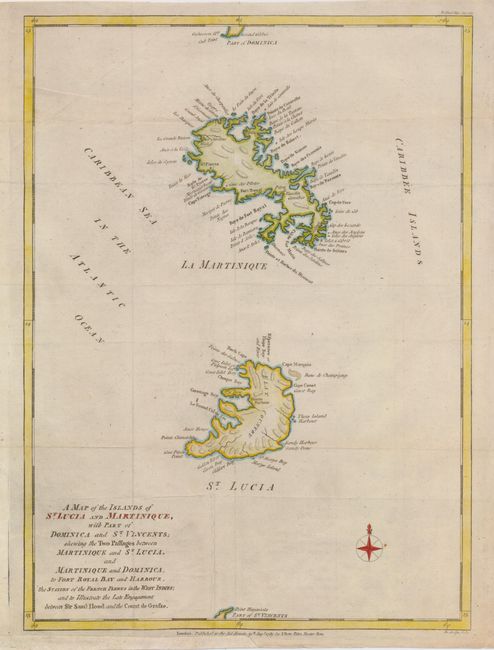 A Map of the Islands of St. Lucia and Martinique, with Part of Dominica and St. Vincents