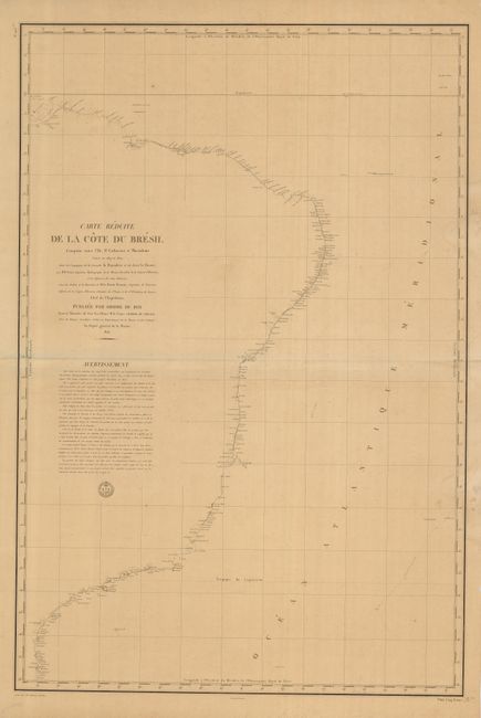 Carte Reduite de la Cote du Bresil