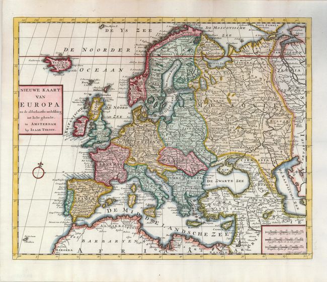 Nieuwe Kaart van Europa na de Alderlaatste Ondekking int Licht Gebracht