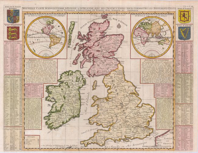Nouvelle Carte d'Angleterre, d'Ecosse et d'Irlande